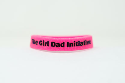 “Daddy’s Girl” Glitter Wristband – Pink Sparkle by The Girl Dad Initiative ™