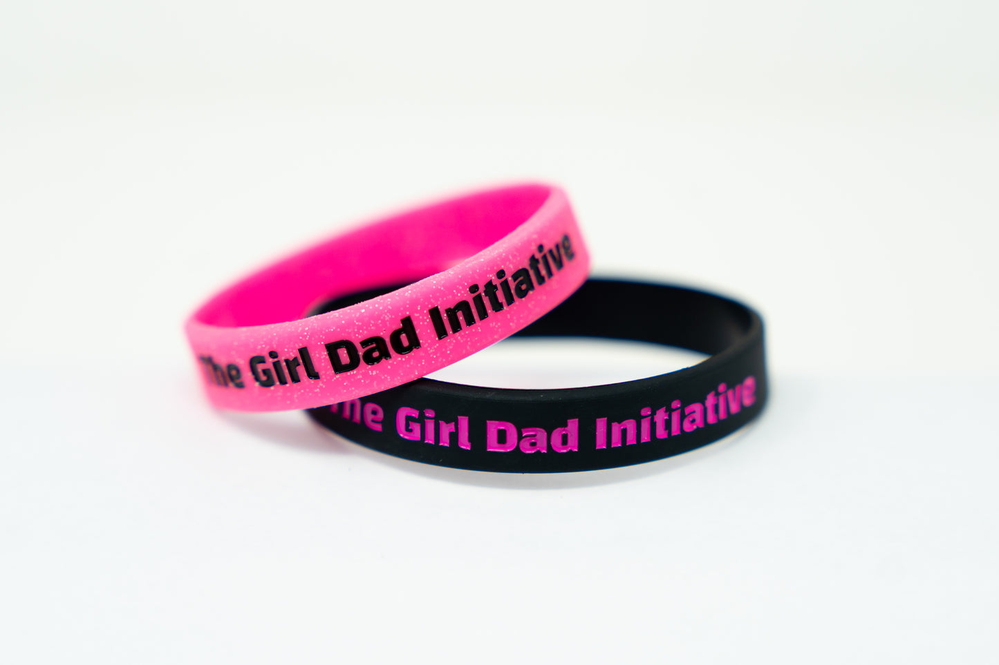 “Daddy’s Girl” Glitter Wristband – Pink Sparkle by The Girl Dad Initiative ™